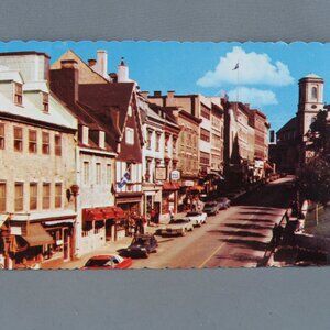 Vintage Postcard - Fabrique Street Quebec City - Dexter Press